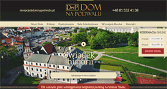 Desktop Screenshot of domnapodwalu.pl