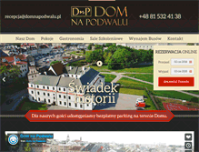 Tablet Screenshot of domnapodwalu.pl